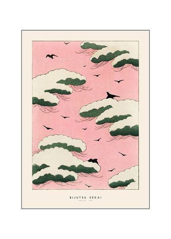 Poster and Frame - Juliste - Japandi x PSTR Studio - Bijutsu Sekai - Pink sky