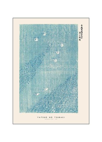 Poster and Frame - Cartaz - Japandi x PSTR Studio - Yatsuo no Tsubaki - Woodblock print I