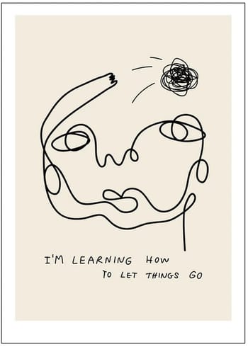 Poster and Frame - Plakat - Letting things go - Gustav Lautrup