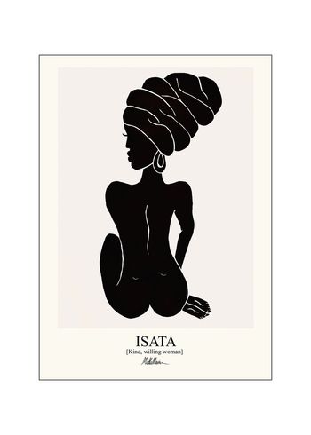 Poster and Frame - Poster - Morais Artworks - Isata - Black