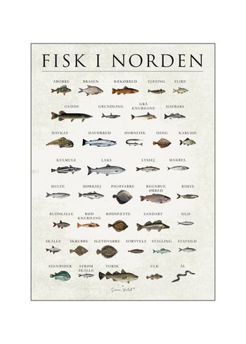 Poster and Frame - Poster - Simon Holst - Fisk i Norden