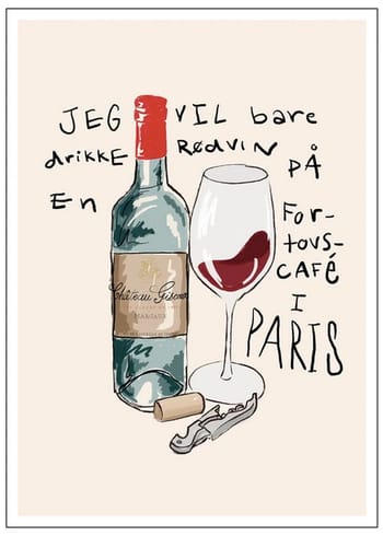 Poster and Frame - Poster - Vin à Paris - Gustav Lautrup
