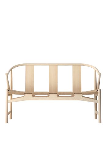 PP Møbler - Bench - pp266 Chinese Bench / By Hans J. Wegner - Natural Papercord / Soaped Ash