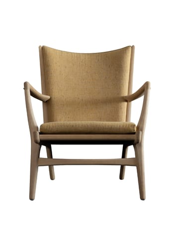 PP Møbler - Lounge stoel - pp16 / By Hans J. Wegner - Rømø Fabric 67-111/104 / Soaped Oak