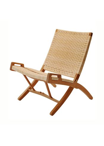 PP Møbler - Fåtölj - pp512 Folding Chair / By Hans J. Wegner - Clear Oiled Oak