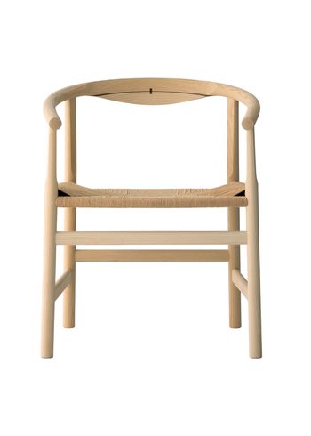 PP Møbler - Eetkamerstoel - pp201 First Chair / By Hans J. Wegner - Soaped Ash / Natural Papercord