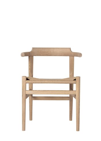 PP Møbler - Spisebordsstol - pp68 Final Chair / By Hans J. Wegner - Natural Papercord / Soaped Oak