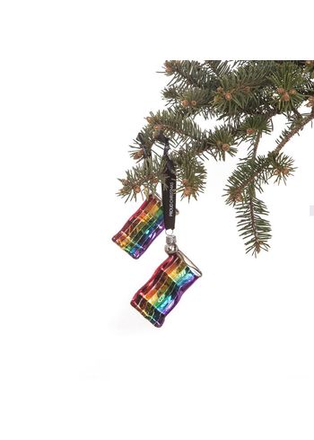 Proud Christmas - Christmas Ornaments - Proud Christmas - Small Rainbow glitter flag
