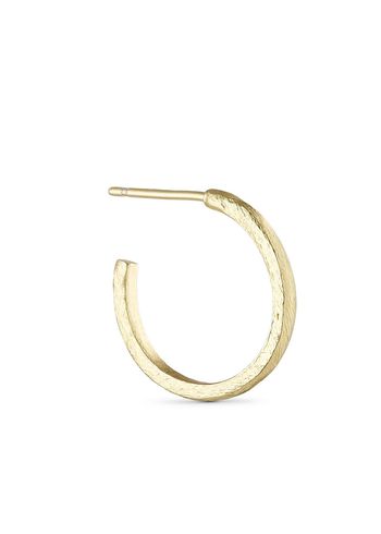 Pure By Nat - Earring - Hoop Earring - Gold Plated / 16 mm