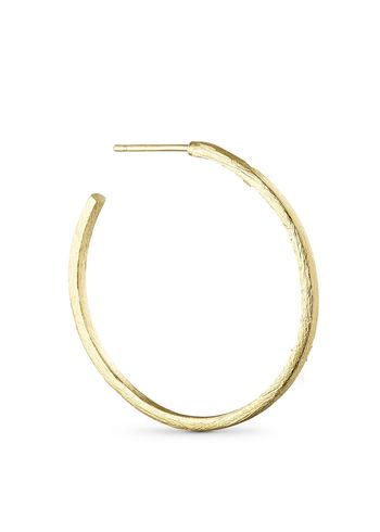 Pure By Nat - Příbory - Hoop Earring - Gold Plated / 30 mm