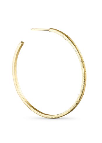 Pure By Nat - Ohrring - Hoop Earring - Gold Plated / 38 mm