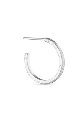 Pure By Nat - Brinco - Hoop Earring - Silver Plated / 16 mm