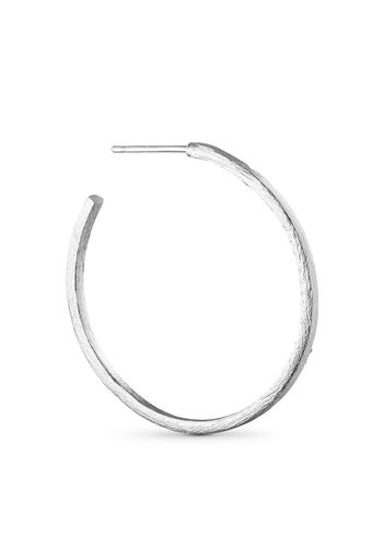 Pure By Nat - Příbory - Hoop Earring - Silver Plated / 30 mm