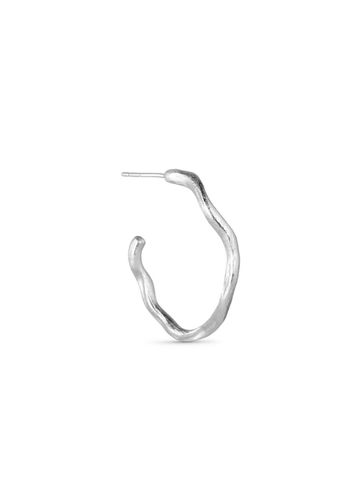 Pure By Nat - Herbata Jajko - Nina Earring - Large Silver Plated