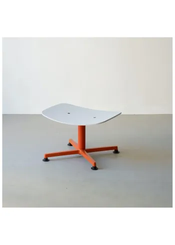 raawii - Ottomane - Arba Ottoman By Erwan Bouroullec - Orange base / light grey shell