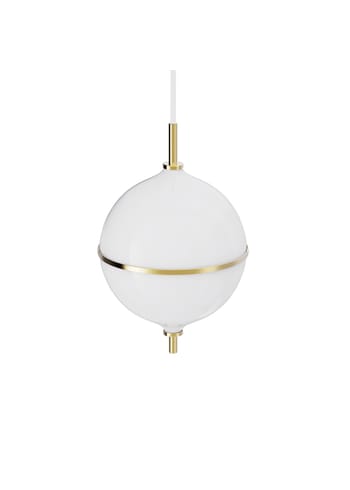 Rebello Decor - Pendulum - Eternal Moonlight Pendant - Opal white glass glossy/White cord