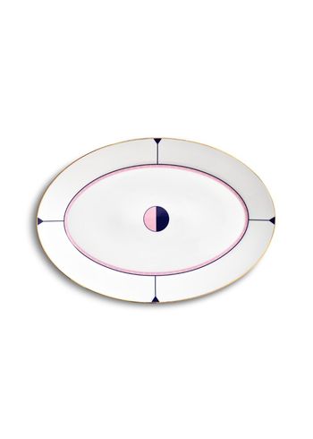 Reflections Copenhagen - Schale - Nova Oval Platter - Rose / Marine / Gold