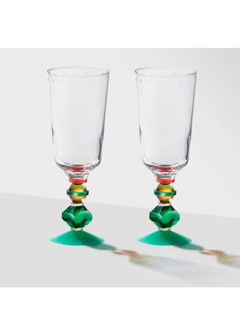 Reflections Copenhagen - Glass - Mayfair - Clear/Emerald/Coral/Brown/Mint