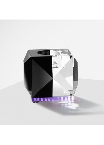 Reflections Copenhagen - Porte-lumière - Ophelia Tealight Holder - Black/Clear/Purple