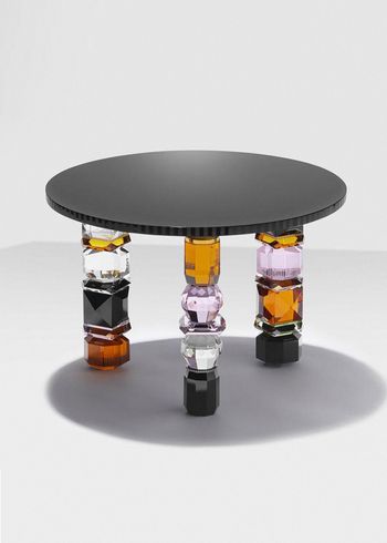 Reflections Copenhagen - Stolik kawowy - Orlando Table - Black/Orange Tones