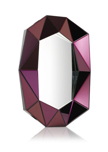 Reflections Copenhagen - Mirror - Diamond - Burgundy,Silver