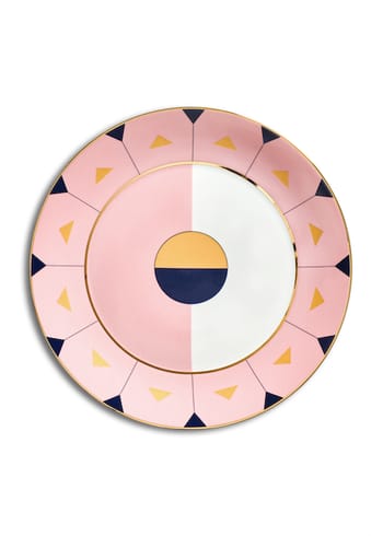 Reflections Copenhagen - Placa - Madeira & Lagos Dinner plate, set of 2 - Rose/Marine/Gold