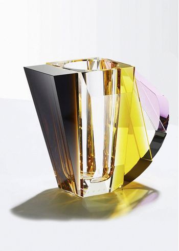 Reflections Copenhagen - Vaas - Manhattan Vase - Grand - Clear/Yellow/Brown/Rose