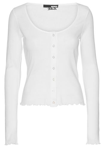 ROTATE by Birger Christensen - Bluse - Dayana Buttoned LS Top - Bright White