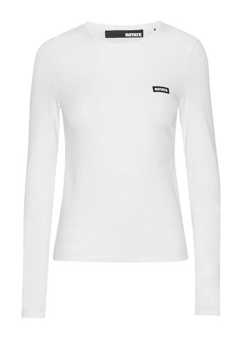 ROTATE by Birger Christensen - Bluse - Long Sleeve T-Shirt - Blanc De Blanc