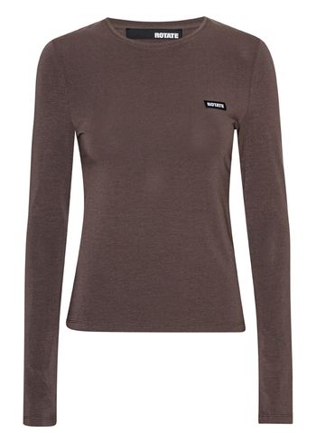 ROTATE by Birger Christensen - Bluzka - Long Sleeve T-Shirt - Chocolate Brown