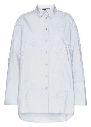 ROTATE by Birger Christensen - Shirt - Flower Oversized Shirt - Skyway Blue