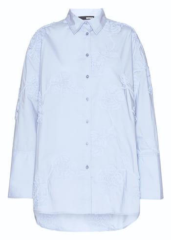 ROTATE by Birger Christensen - Skjorte - Flower Oversized Shirt - Skyway Blue