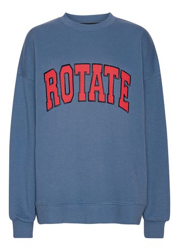 ROTATE by Birger Christensen - Sweatshirt - Heavy Sweat Crewneck - Blue Horizon