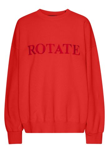 ROTATE by Birger Christensen - Sweatshirt - Sweat Logo Crewneck - High Risk Red