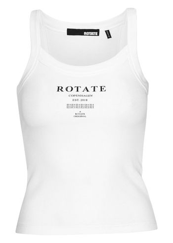 ROTATE by Birger Christensen - Tampo do tanque - Ribbed Tank Top - Bright White