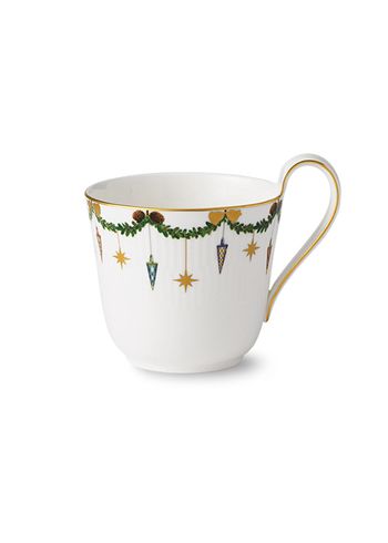 Royal Copenhagen - Mok - Star Ribbed Christmas - Cups and Mugs - High-handle Mug