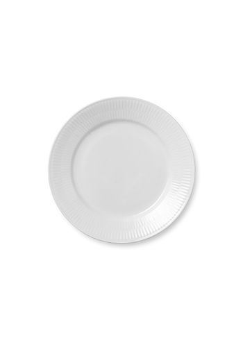 Royal Copenhagen - Platta - White Fluted - Plate - 22 cm