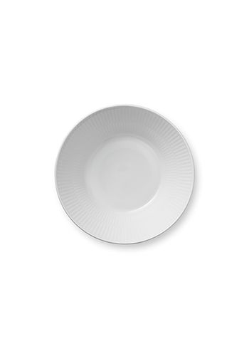 Royal Copenhagen - Levy - White Fluted - Deep Plate - 17 cm