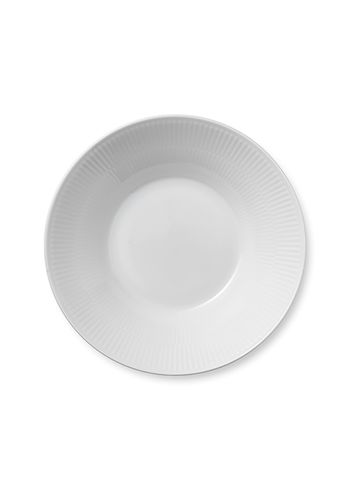 Royal Copenhagen - Platta - White Fluted - Deep Plate - 24 cm