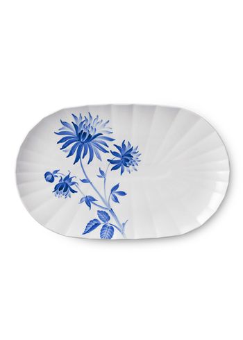 Royal Copenhagen - Porcelain - Flower - Serving items - Oval dish - Cough