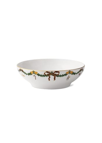 Royal Copenhagen - Bowl - Star Ribbed Christmas - Serving bowls - Large bowl