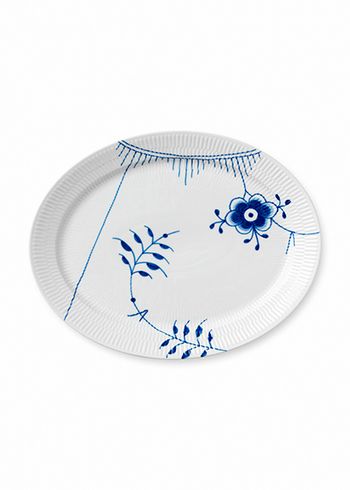 Royal Copenhagen - Levy - Blue Fluted Mega - Oval Plates - Plate - 34 cm