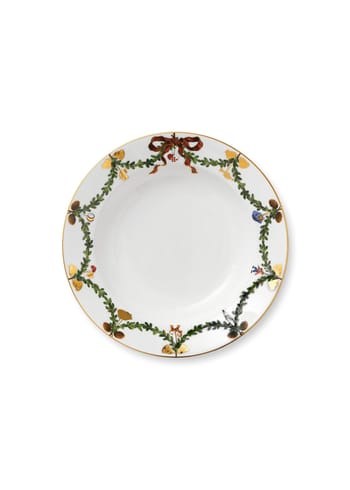 Royal Copenhagen - Teller - Star Ribbed Weihnachten - Plates - Deep Plate Large