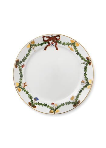 Royal Copenhagen - Plate - Star Ribbed Christmas - Plates - 27 cm