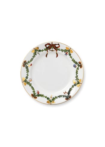 Royal Copenhagen - Plate - Star Ribbed Christmas - Plates - 22 cm