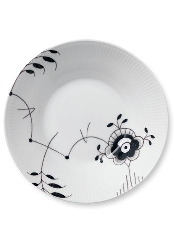 Royal Copenhagen - Plate - Black Fluted Mega - Deep Plates - Deep Plate - 24 cm