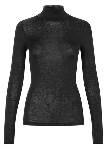 Samsøe & Samsøe - Blusa - SADou T-N T-shirt LS - Black