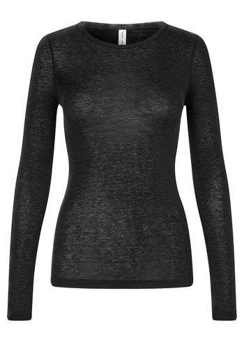 Samsøe & Samsøe - Blouse - SADou T-shirt LS - Black