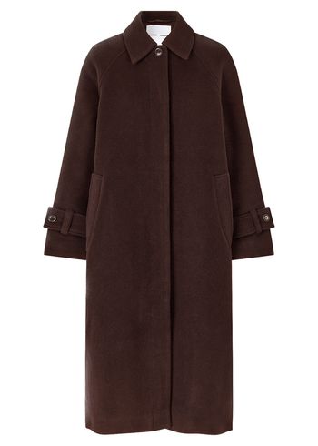 Samsøe & Samsøe - Cappotto - Alma Coat - CHOCOLATE TORTE