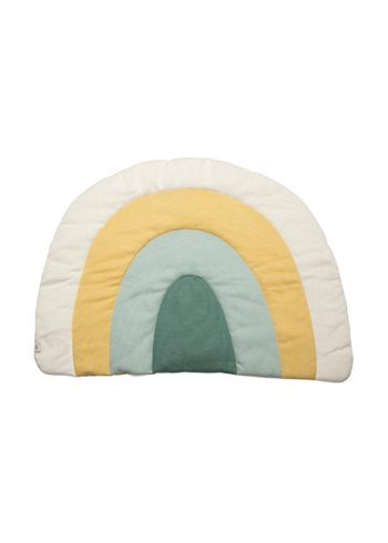 Sebra - Activity blanket - Strikket legemadras - regnbue - Dusty green